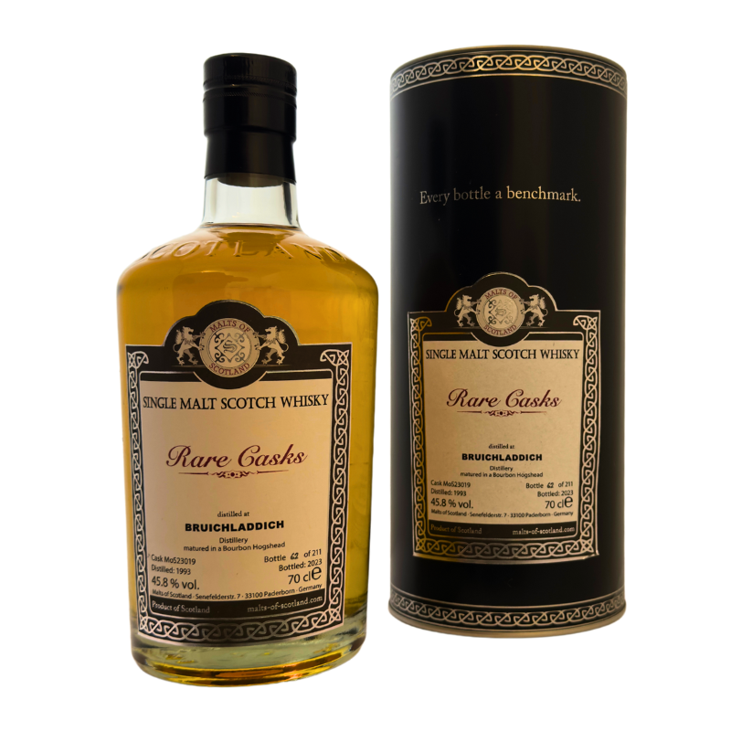 MoS Bruichladdich 1993/2023 (45,80 % vol., 0,70 L, 857,00 €/Liter)