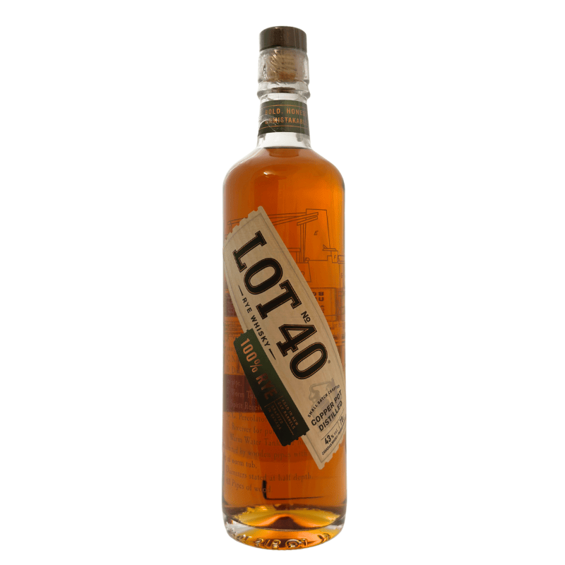 Lot No.40 100% Rye Whisky (43,00 % vol., 0,70 L, 64,14 €/Liter)