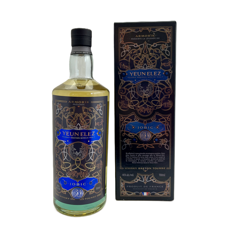 Armorik Yeun Elez "Jobic", Peated Single Malt Whisky Breton (46,00 % vol., 0,70 L, 85,57 €/Liter)