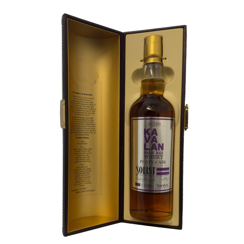 KAVALAN Solist Peaty (51,60 % vol., 0,70 L, 212,86 €/Liter)
