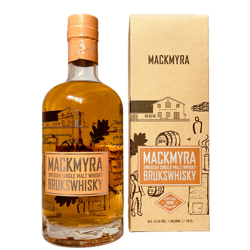 Mackmyra BRUKSWHISKY - Schwedischer Single Malt Whisky (41,40 % vol., 0,70 L, 78,43 €/Liter)