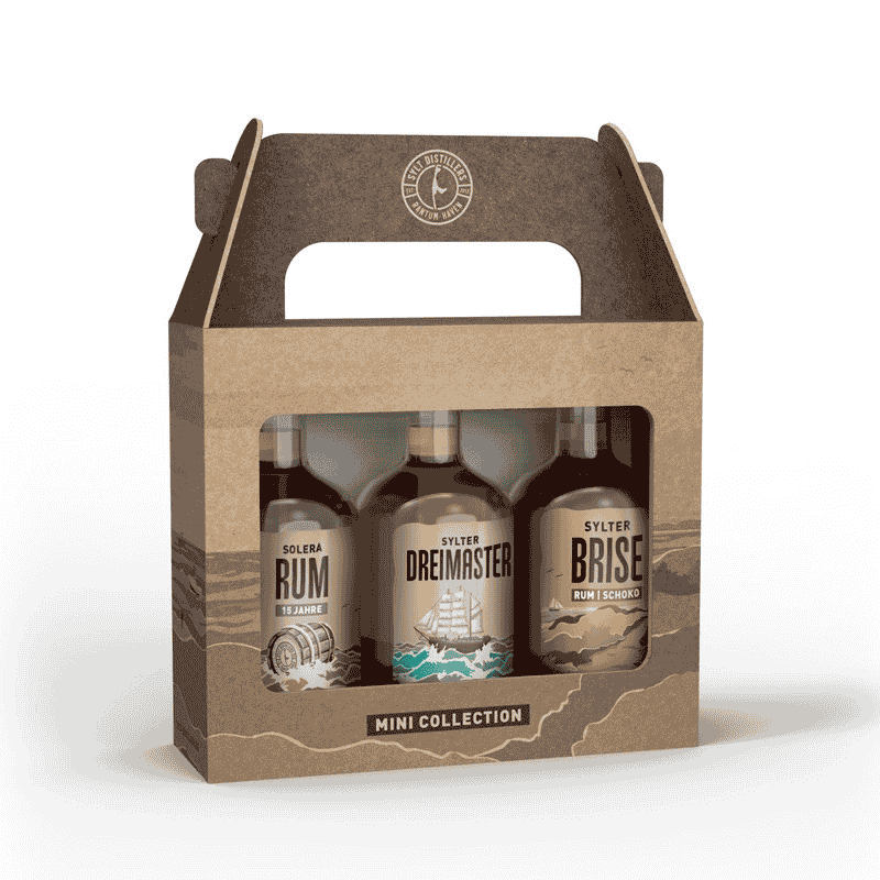 Mini RUM Geschenkset mit Sylt Panama Rum/Rum-Schoko/Dreimaster
