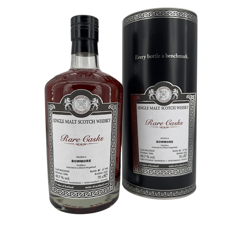 MoS Bowmore 1996/2024 MOS24039 Rare Cask (49,70 % vol., 0,70 L, 857,00 €/Liter)