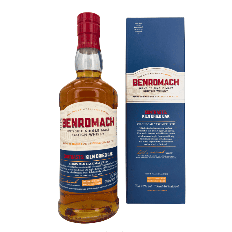 Benromach Contrasts - Kiln Dried Oak - 10 Jahre - 2012/2023 - Virgin Oak Cask Matured - Single Malt Scotch Whisky
