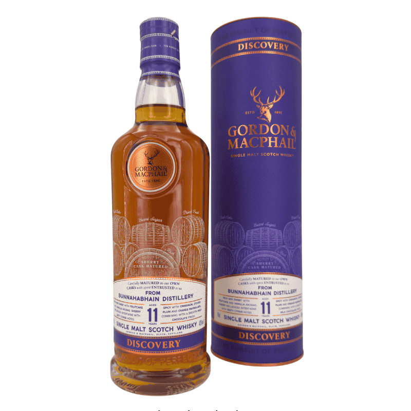 G&M Bunnahabhain 11 Jahre - Discovery - Gordon & MacPhail - Single Malt Scotch Whisky (43,00 % vol., 0,70 L, 89,86 €/Liter)