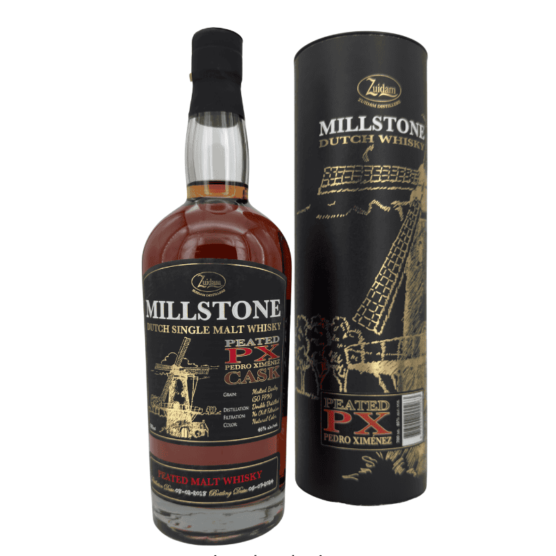 Millstone Peated PX Cask - 2016/2022 - Zuidam Distillers - Single Malt Whisky (46,00 % vol., 0,70 L, 71,29 €/Liter)