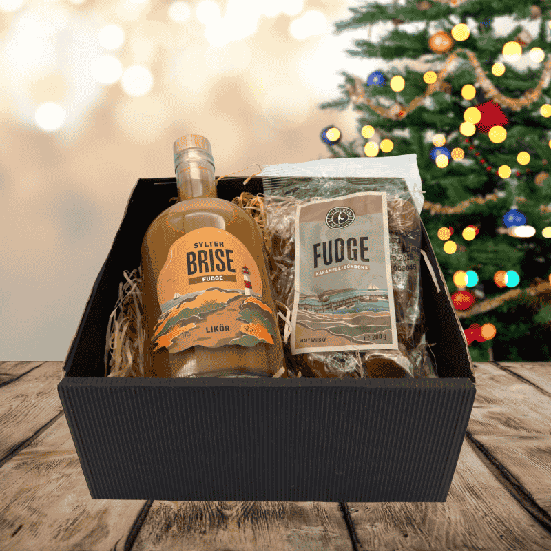 Christmas Fudge Geschenkset - Sylter BRISE Fudge Likör & Fudge Bonbons