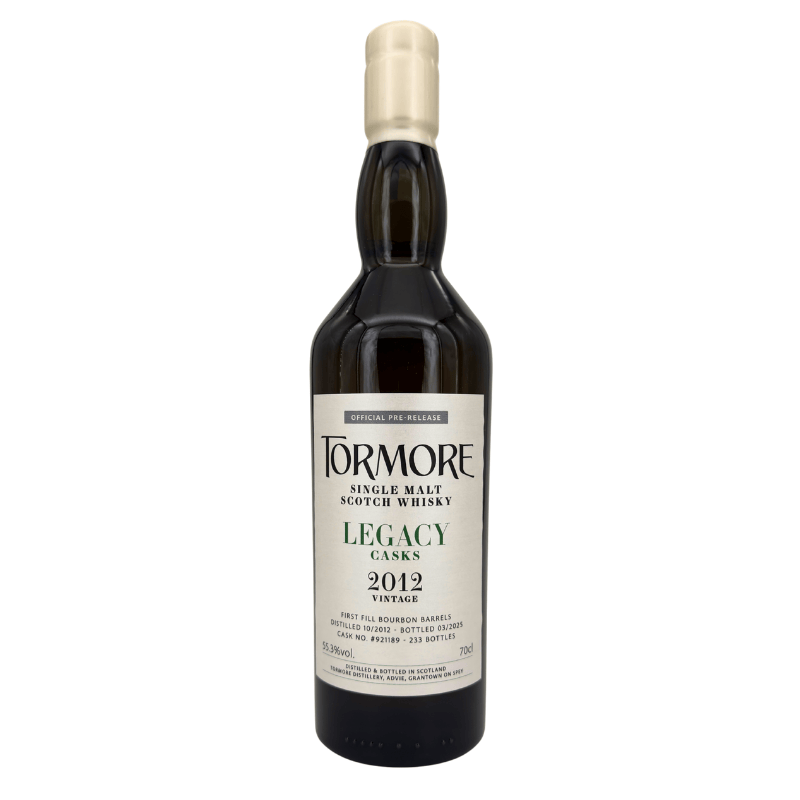 Tormore 12 Jahre - 2012/2025 - 1st Fill Bourbon Barrel #921189 - Legacy Casks (55,30% vol. 0,70l)