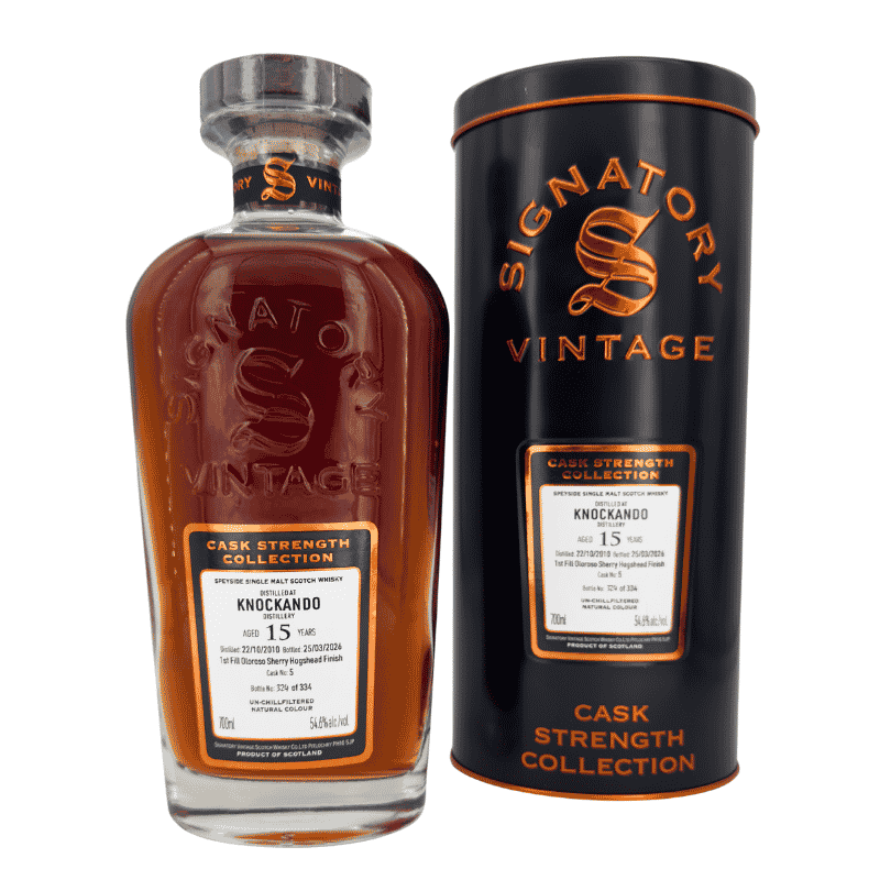 Knockando 15 Jahre - 2010/2026 - Signatory Vintage - Cask Strength - Cask #5 - 1 st fill Oloroso Hogshead Finish - Speyside Single Malt Scotch Whisky