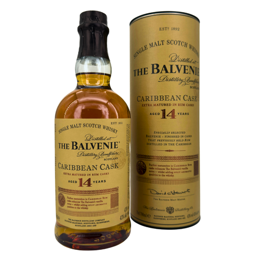 [P0012815] The Balvenie 14 Jahre - Caribbean Cask - Single Malt Scotch Whisky (43,00 % vol., 0,70 L, 121,29 €/Liter)