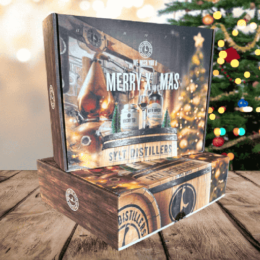 [P0014413] Christmas Sylt Distillers Genuß-Adventskalender mit 24 Überraschungen (20x2cl/1x5cl durchschn. 33,56 %Alc.)